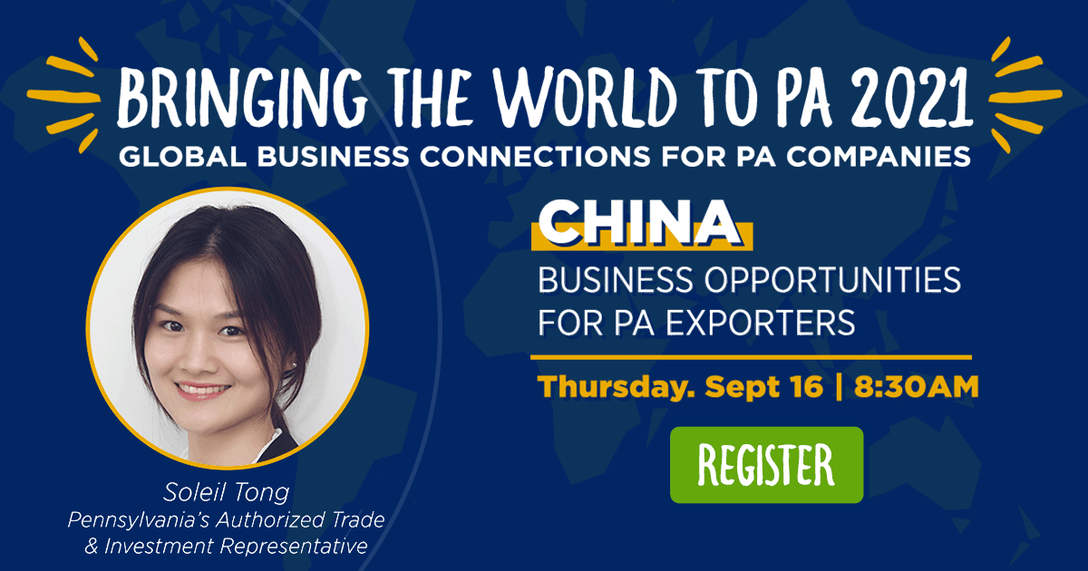 China: Business Opportunities for PA Exporters