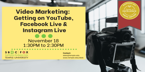 Video Marketing: Getting on YouTube, Facebook Live & Instagram Live