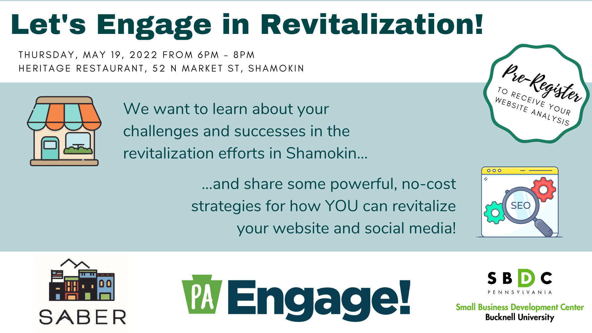 Engage in Revitalization in the Shamokin Area