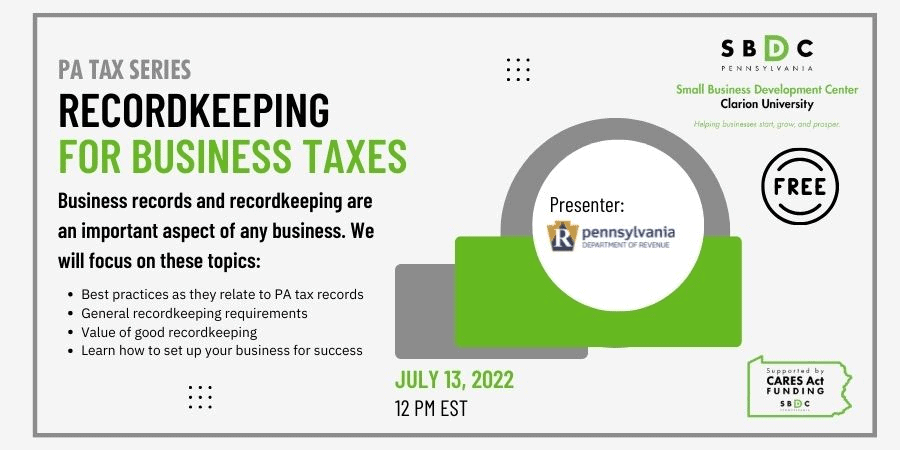 Recordkeeping for Business Taxes