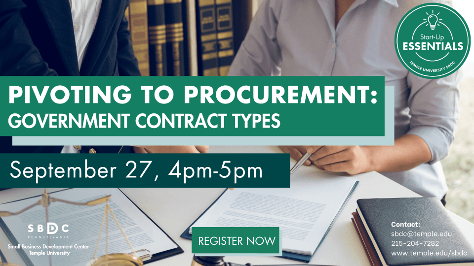 Pivoting to Procurement: Government Contract Types