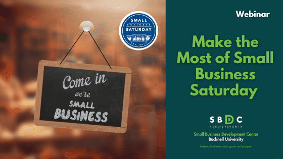 Make the Most of Small Business Saturday