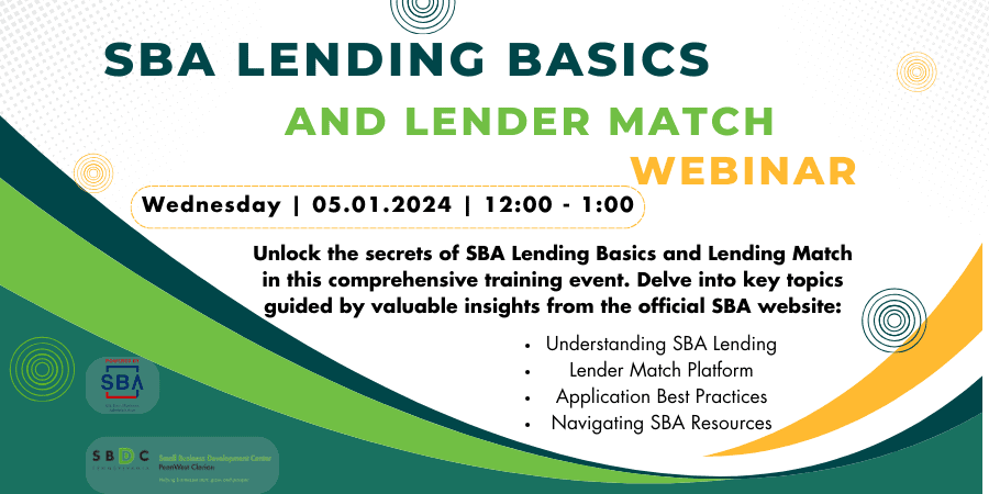 SBA Lending Basics and Lender Match