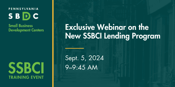 Exclusive Webinar on the New SSBCI Lending Program