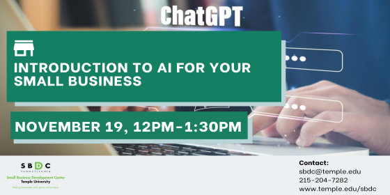 Introduction to AI for your Small Business