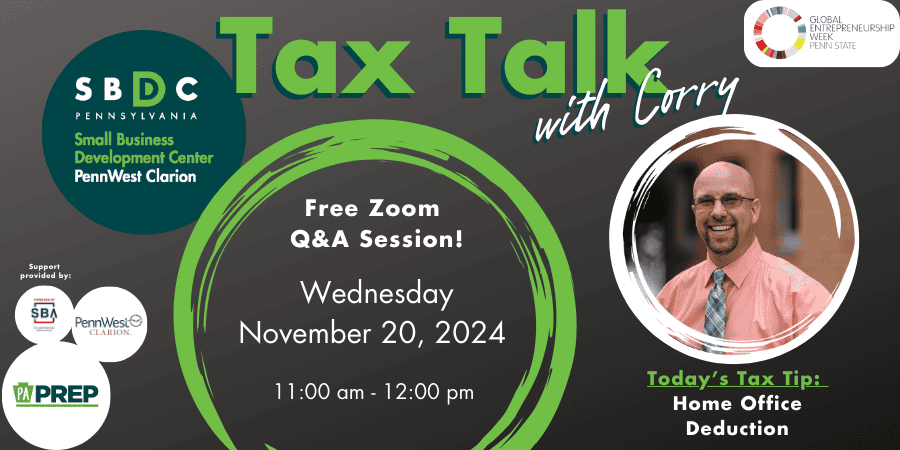 Tax Talk with Corry - Home Office Deduction