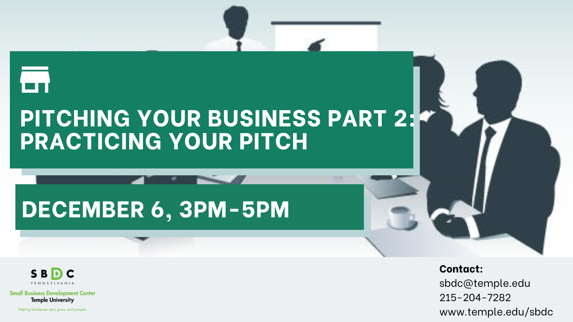 Pitching Your Business Part 2