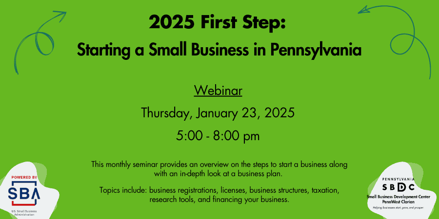 First Step: Starting A Small Business in Pennsylvania