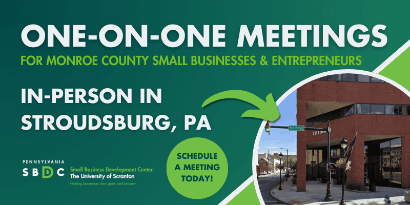 In-Person Consulting Opportunity for Monroe County For-Profit Small Businesses