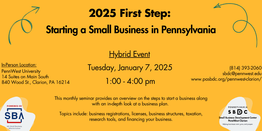 First Step: Starting A Small Business in Pennsylvania