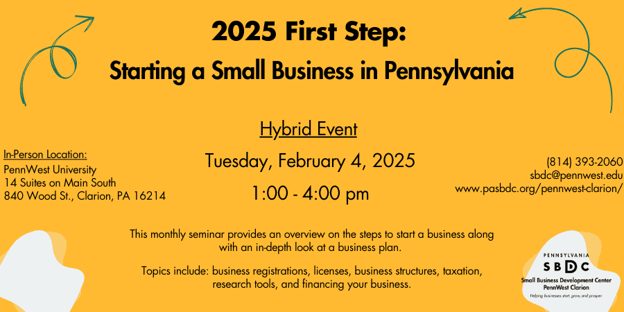 First Step: Starting A Small Business in Pennsylvania