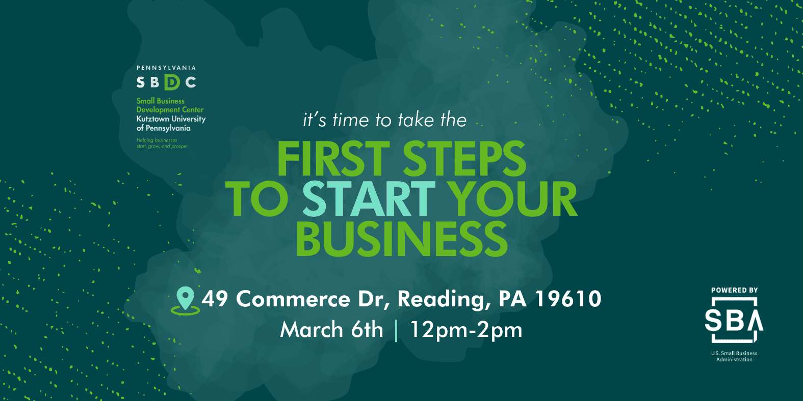 it's time to take the FIRST STEPS TO STARTING YOUR BUSINESS