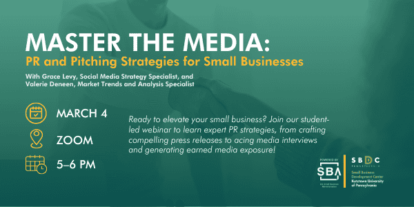 Master the Media: PR and Pitching Strategies for Small Businesses