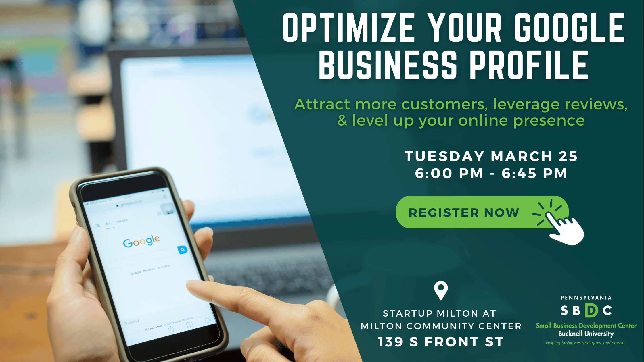 In person: Improve Your Small Business Google Profile