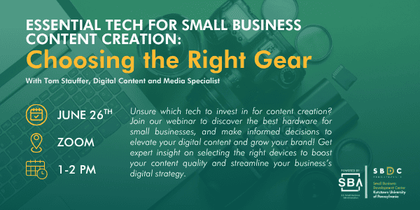 Essential Tech for Small Business Content Creation