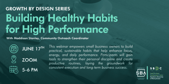 Growth by Design: Building Healthy Habits for High Performance