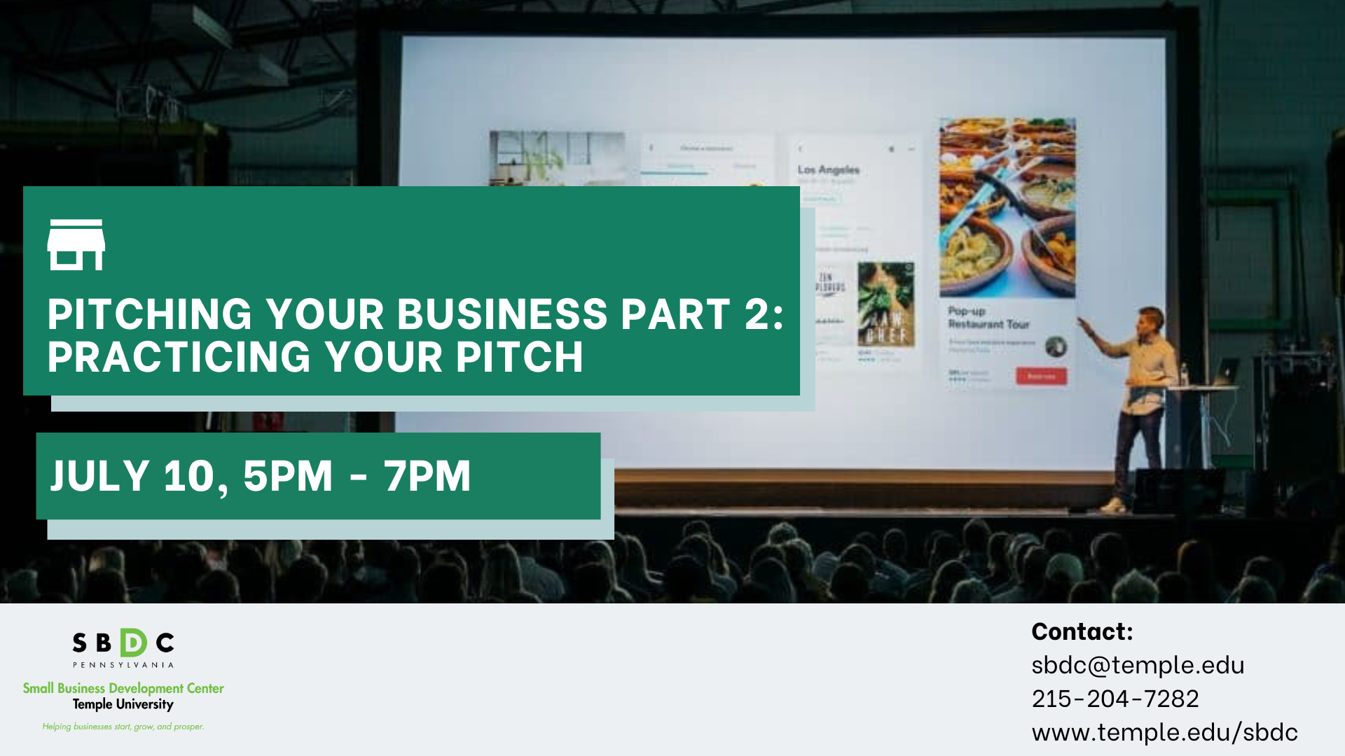 Pitching Your Business Part 2