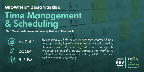 Growth by Design: Time Management & Scheduling