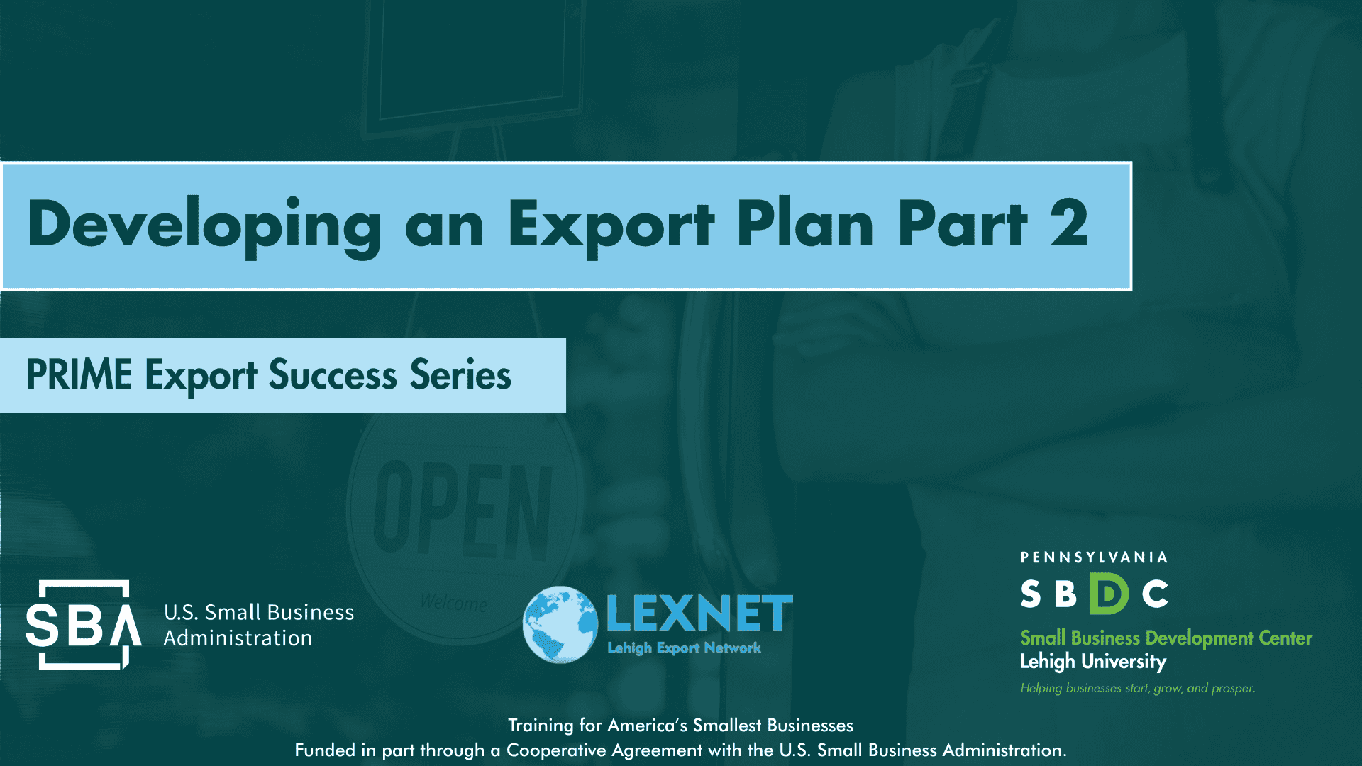 Developing an Export Plan