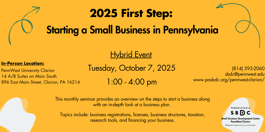 First Step: Starting A Small Business in Pennsylvania
