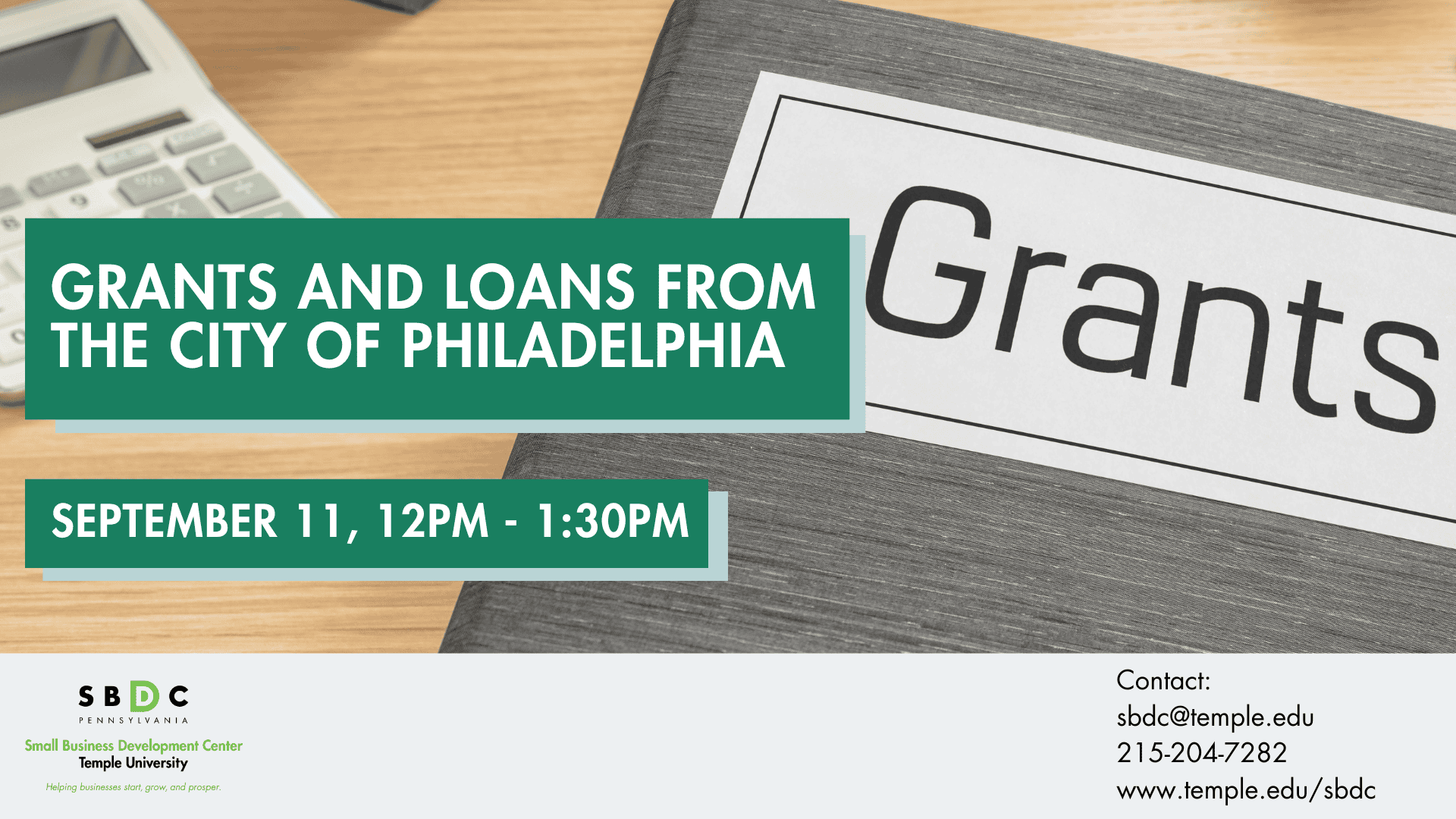 Grants and Loans from the City of Philadelphia