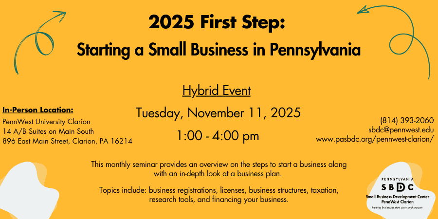 First Step: Starting A Small Business in Pennsylvania