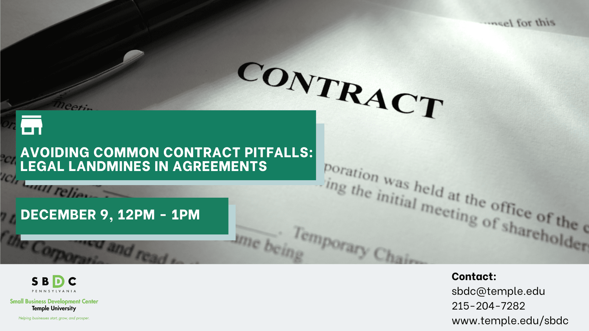 Avoiding Common Contract Pitfalls