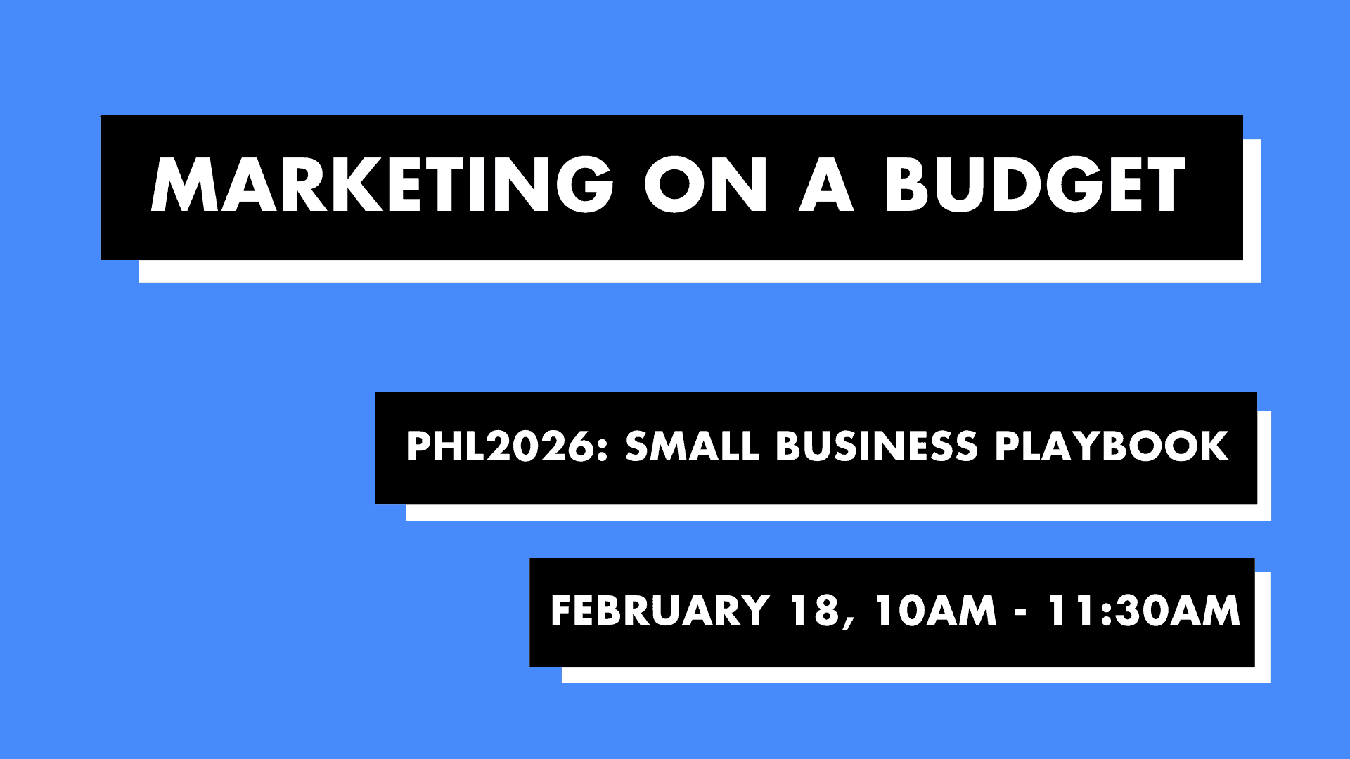 PHL Fest: Marketing on a Budget