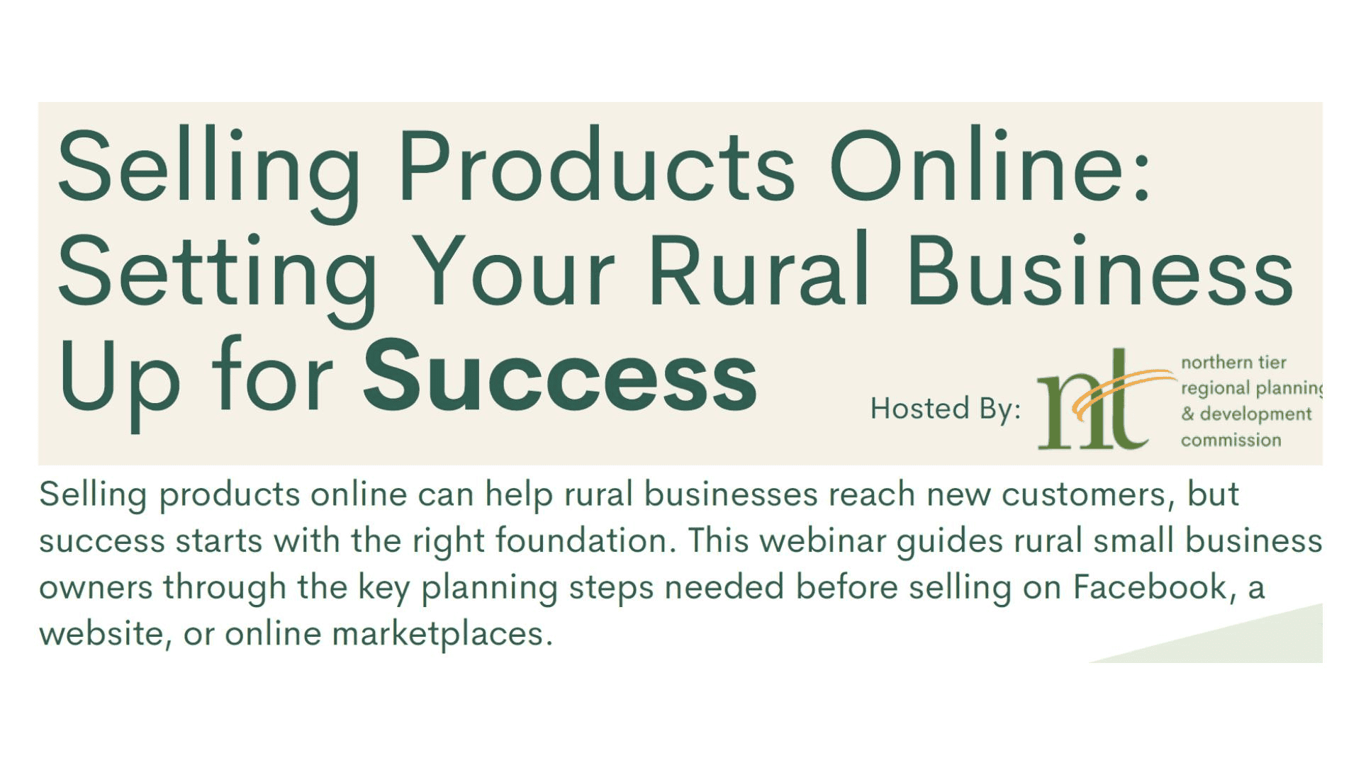 Selling Products Online