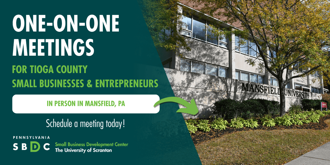 In-Person Consulting Opportunity for Tioga County