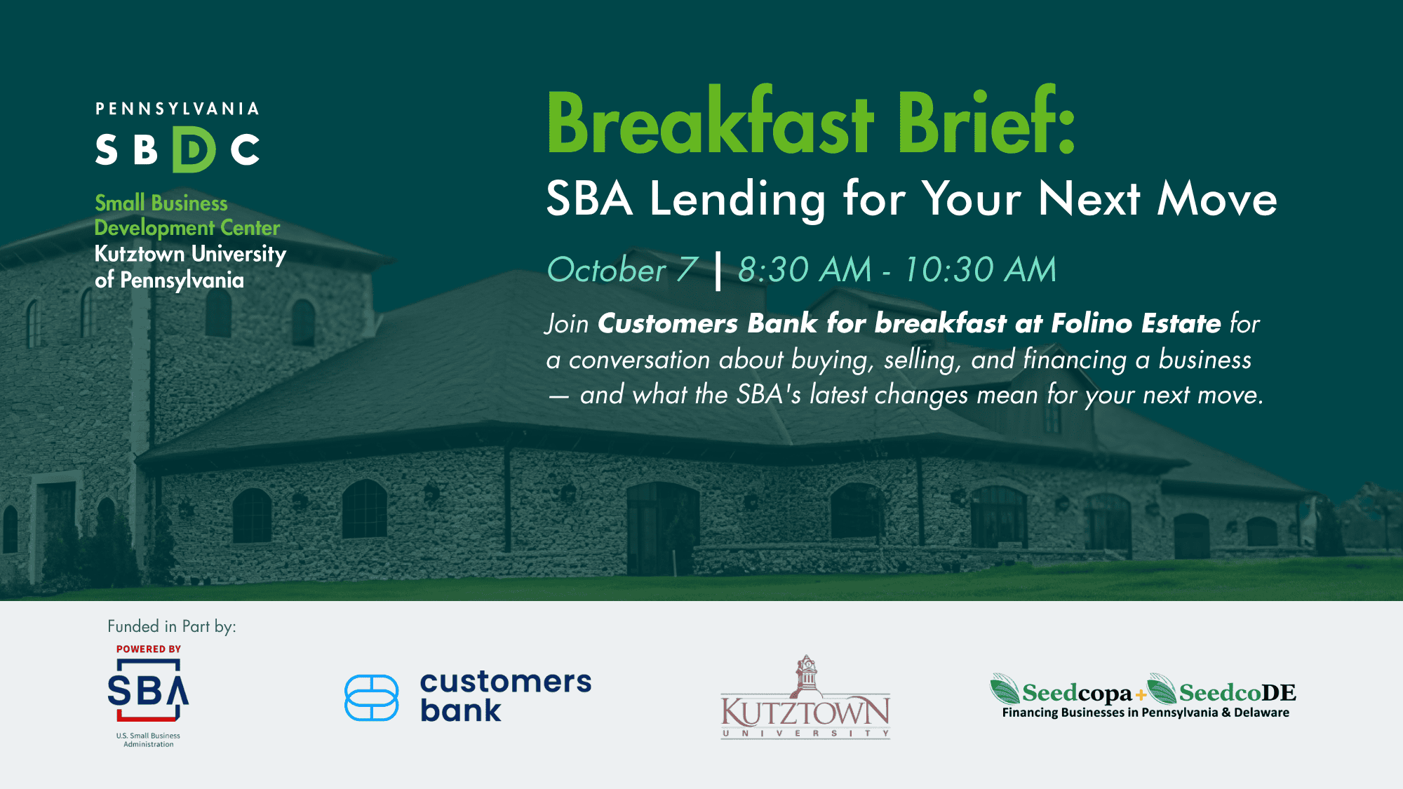 Breakfast Brief: SBA Lending for Your Next Move