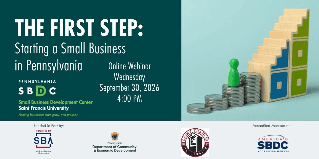 The First Step, Starting a Small Business in Pennsylvania