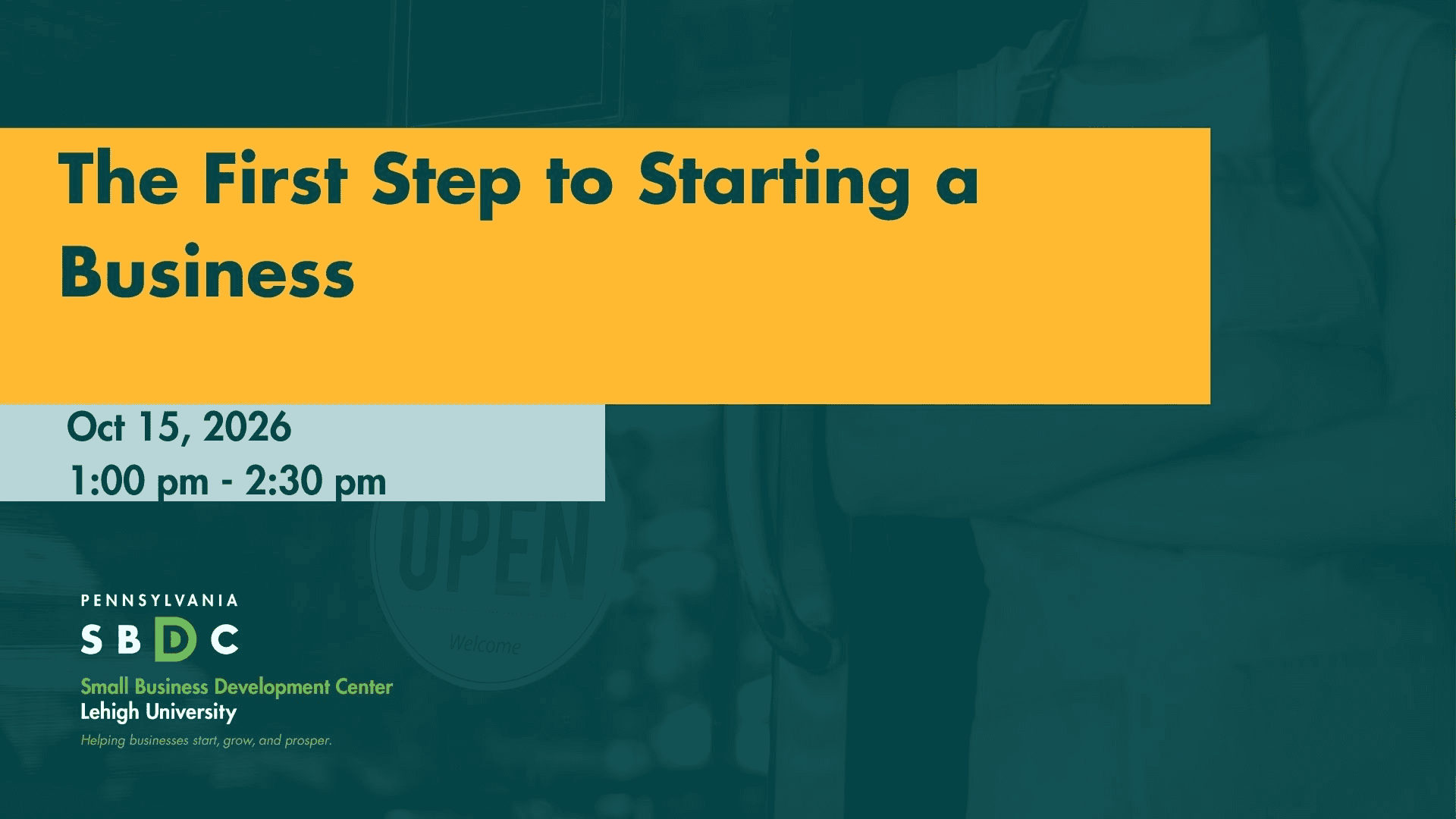 The First Step to Starting a Business