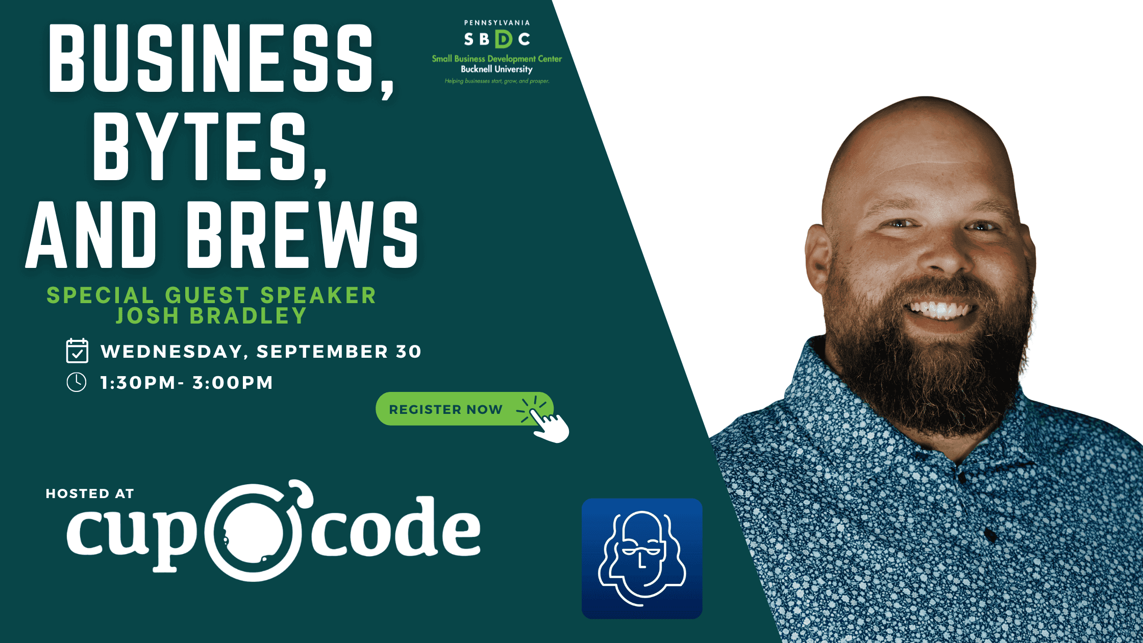 IN PERSON | Business, Bytes, and Brews @ Cup O Code