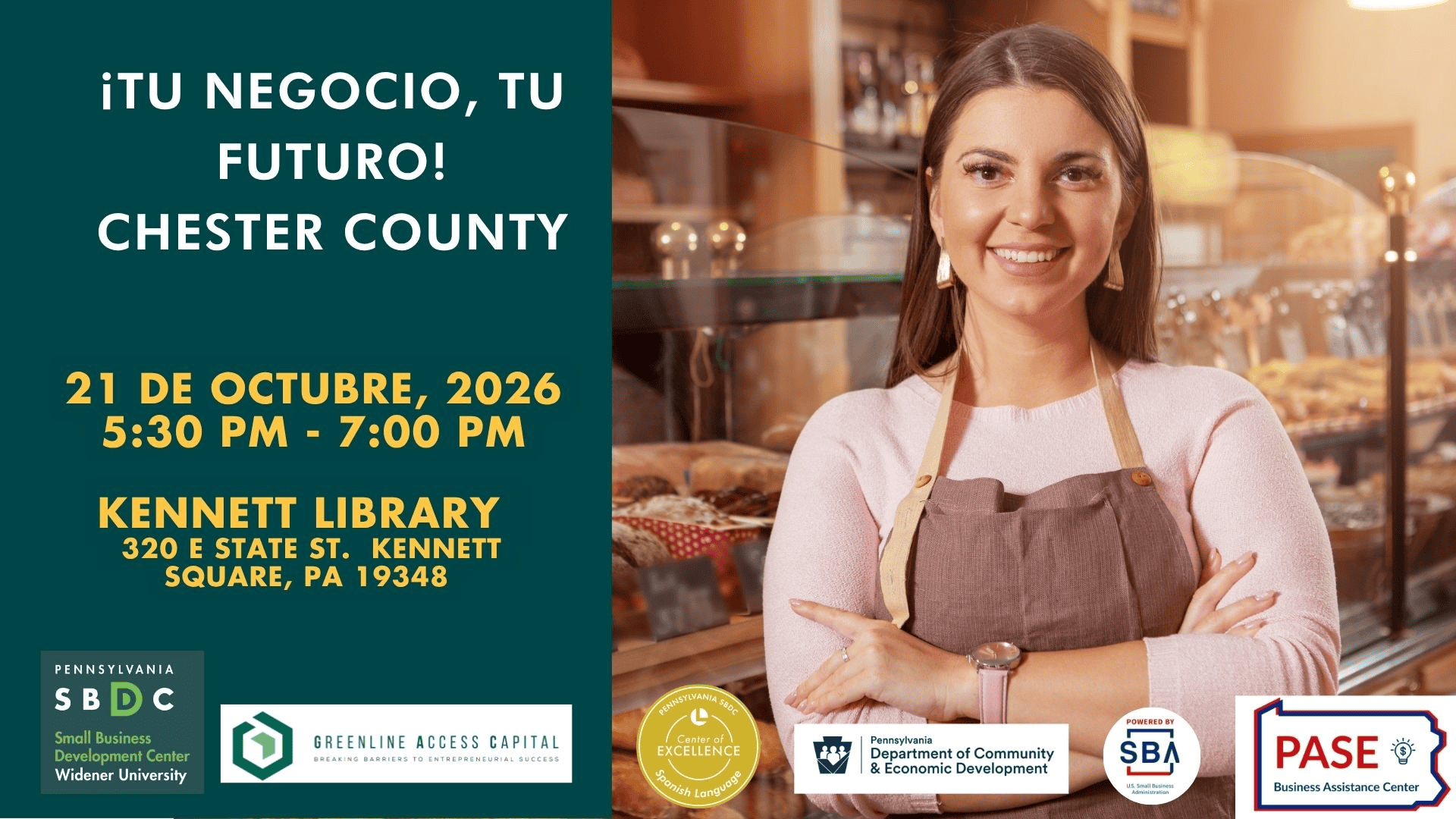 Tu Negocio, Tu Futuro en Chester County