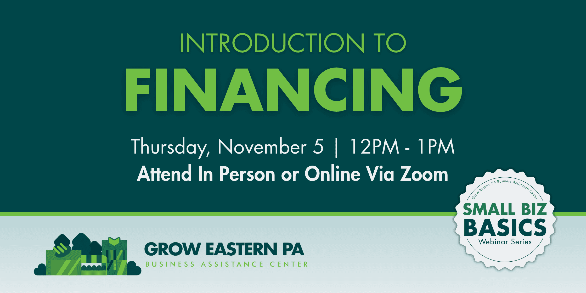 Small Biz Basics: Introduction to Financing