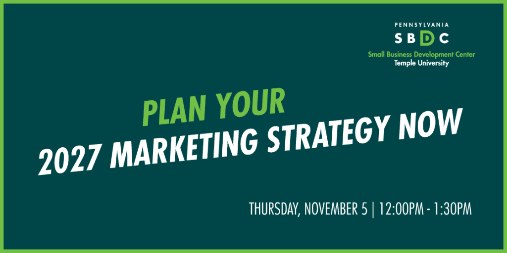 PA Business One-Stop Shop - Plan Your 2027 Marketing Strategy Now